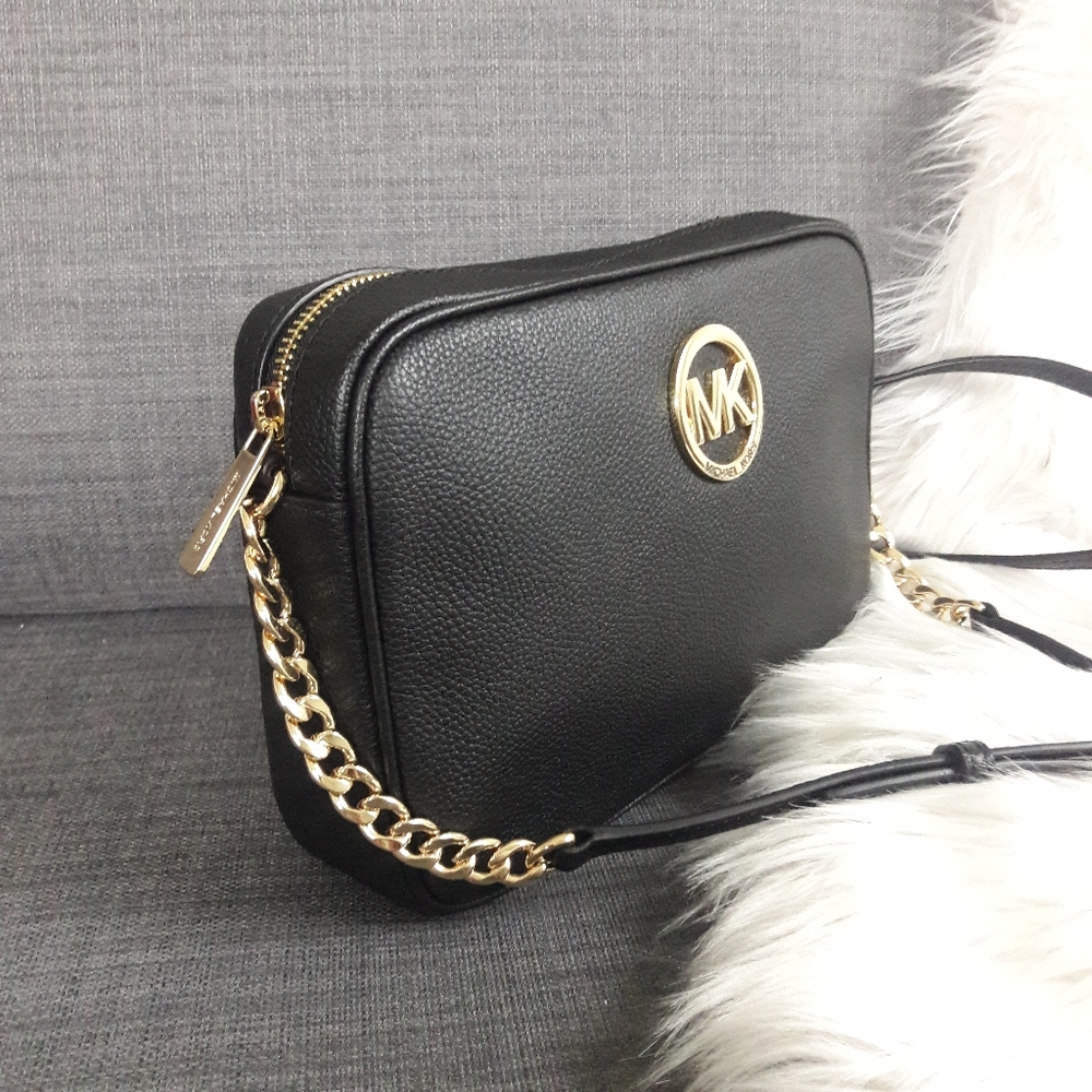 NWT MICHAEL KORS LEATHER FULTON CROSSBODY BAG - Picture 4 of 16